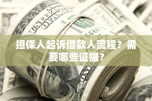 北京担保人起诉借款人流程？需要哪些证据？