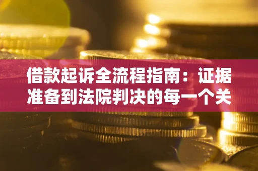 北京借款起诉全流程指南：证据准备到法院判决的每一个关键步骤