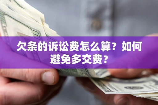北京欠条的诉讼费怎么算？如何避免多交费？