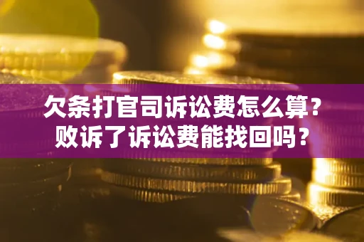 北京欠条打官司诉讼费怎么算？败诉了诉讼费能找回吗？